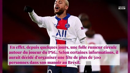 Neymar : le footballeur dément les rumeurs autour de sa fête du réveillon