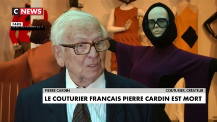 Le couturier français Pierre Cardin est mort
