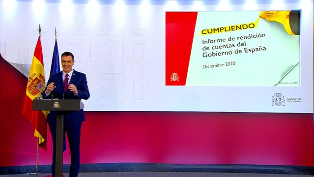 Sánchez dice que Gobierno ha cumplido a día de hoy un 23,4% de sus compromisos