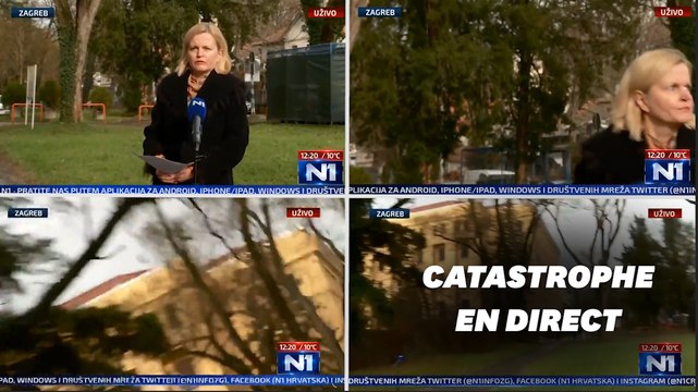 En Croatie, un séisme de magnitude 6,4 vécu en direct à la télé