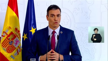 Pedro Sánchez: "España se encuentra en un punto crucial, hay dos caminos: el miedo o la esperanza. Hay amenazas, no lo escondemos"