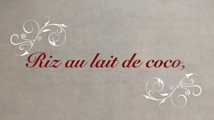 Riz au lait de coco, fraises et caramel