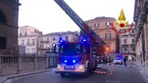 Palermo - Vento forte, numerosi interventi dei Vigili del Fuoco (29.12.20)