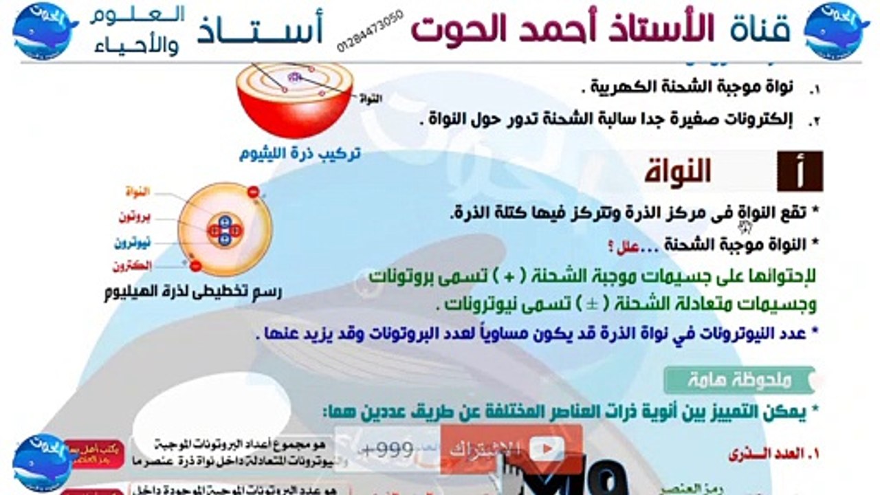 شرح درس التركيب الذري للمادة | الجزء الأول | علوم الصف الأول الاعدادي الترم الأول 2021
