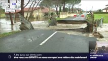 Inondations dans les Landes: une cinquantaine de routes coupées, 1500 foyers privés d’électricité