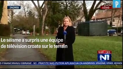 Download Video: Croatie : un tremblement de terre surprend des journalistes en direct