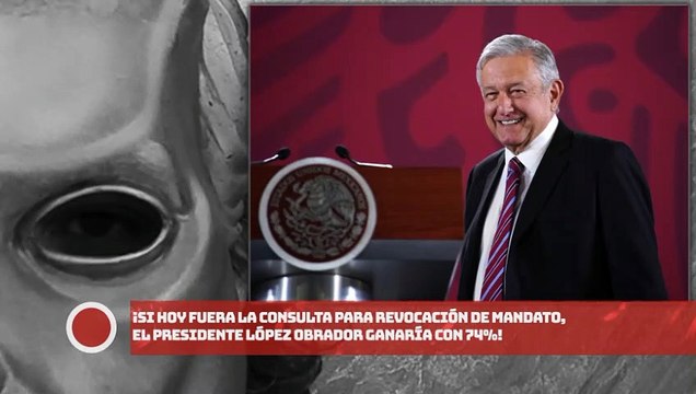 ¡Si hoy fuera la consulta para revocación de mandato, el presidente AMLO ganaría con 74%!