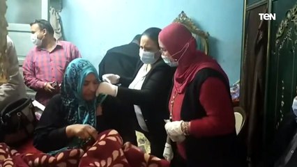 بعد مناشدتها للرئيس السيسي.. وفد من صحة المنوفية يتوجه لسيدة مُصابة بـ "داء الفيل"