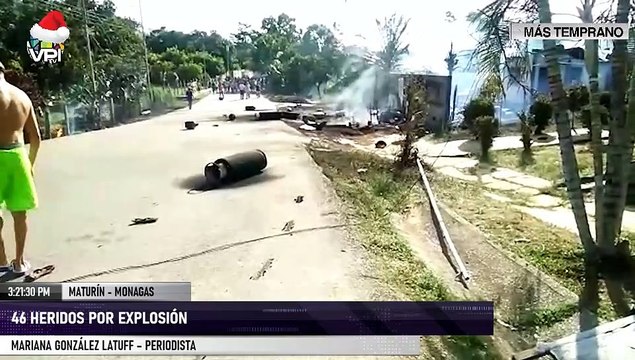Explosión de cilindros de gas en Monagas dejó 46 personas gravemente heridas - VPItv