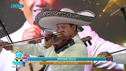 Miriam Solís tomó nuevamente el escenario para cantar el tema "Te extraño". | Venga La Alegría