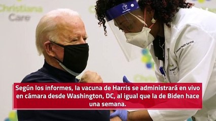 Kamala Harris recibirá públicamente la vacuna COVID-19