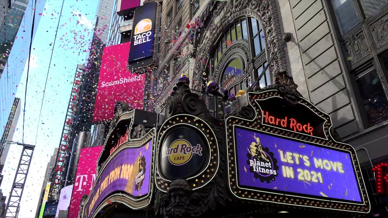 Times Square New Year's Eve 2021 Confetti Test