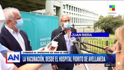 Así fue la vacunación en el Hospital Fiorito de Avellaneda