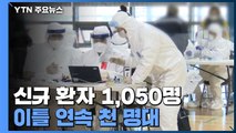 신규 환자 1,050명...국내발생 1,025명 해외유입 25명 / YTN