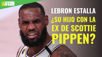 LeBron James estalla luego de que relacionaran a su hijo con la ex esposa de Scottie Pippen