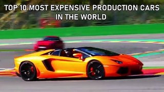 Top 10 Most Expensive Cars In The World  2021
