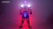 LED Robot Suit RGB Lights Luminous Stage Dance Costume LED Growing jacket Dancer wears Cosplay Dress Vest Disco