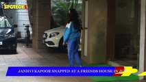 Janhvi Kapoor snapped at a friends house in Juhu | SpotboyE