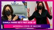 Kamala Harris, US Vice President-Elect Gets First Dose Of Moderna COVID-19 Vaccine, Says, ‘It’s Literally About Saving Lives’