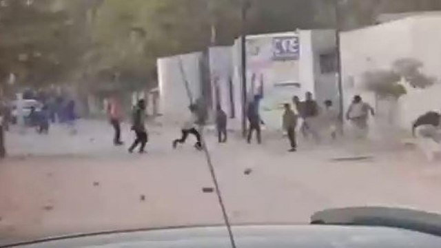 Stone pelting at RSS office, two workers injured