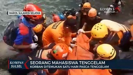 Setelah Di Lakukan Pencarian,  Korban Tenggelam Berhasil Di Temukan Di Pusaran Air Terjun