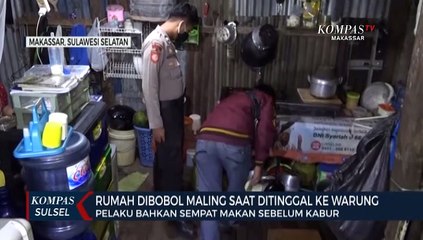 Rumah Dibobol Maling Saat Ditinggal Ke Warung, Pelaku Bahkan Sempat Makan Sebelum Kabur