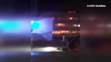 Tersanede bakımda olan gemide yangın: 1 işçi yaralı