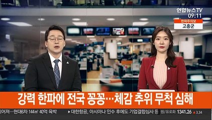 [날씨] 강력 한파에 전국 꽁꽁…체감 추위 무척 심해