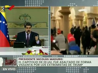 Jefe de Estado: El Capitolio de EE.UU. fue asaltado de forma violenta por los extremistas de Trump
