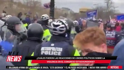 ¿CUÁLES FUERON LAS REACCIONES DE LÍDERES POLÍTICOS SOBRE LA VIOLENCIA EN EL CONGRESO ESTADOUNIDENSE?