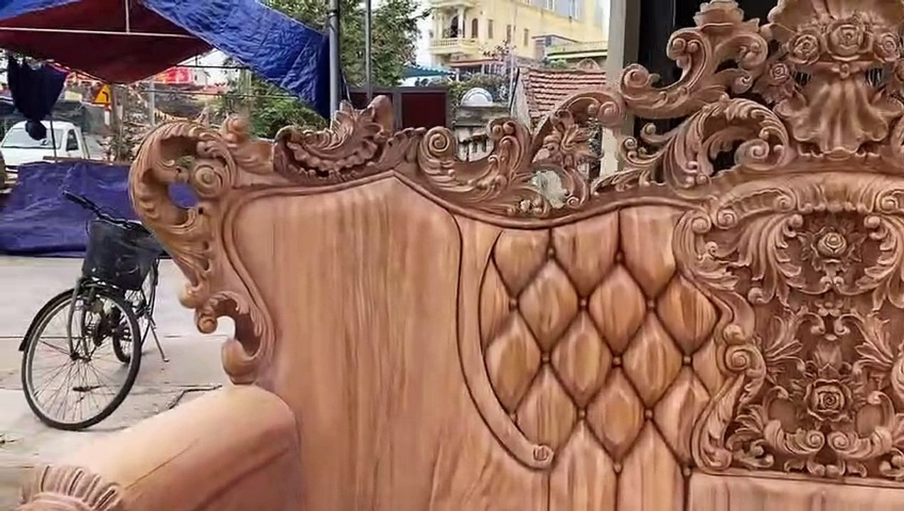 Bộ bàn ghế hoàng gia bằng gỗ tự nhiên - 0978988780