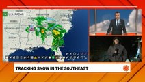 Tracking snow in the southeast