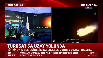 Türksat 5A uzaya fırlatıldı