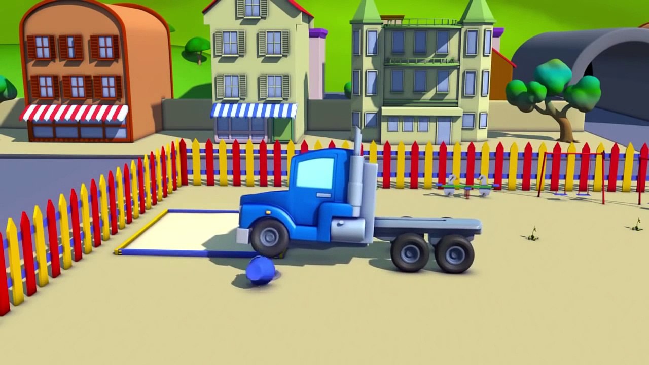 Super Truck et la petite voiture rose  à Car City |   Dessin animé pour les enfants 