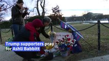 Trump supporters pay their respects to Ashli Babbitt, fatally shot inside Capitol
