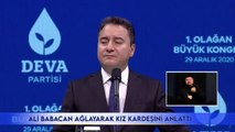 Ali Babacan'ı kürsüde duygulandıran anlar