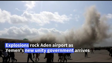 Yemen airport blasts kill 13 as new government arrives