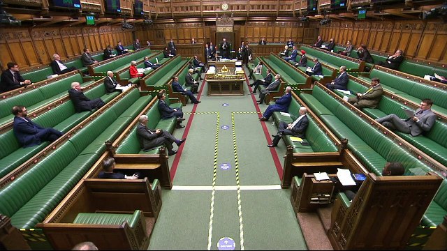 Ian Blackford interrupts Boris Johnson during deal speech