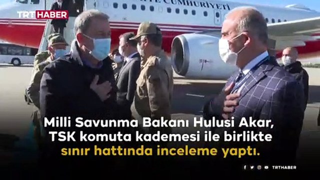 Bakan Akar ve TSK komuta kademesi sınır hattında