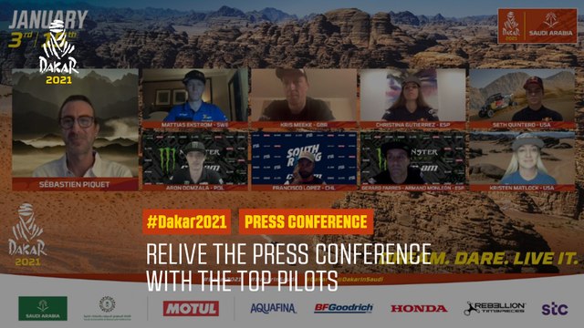 #Dakar2021 - Relive the Press conference of the Dakar 2021 with the Top Pilots!