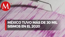 Más de 30 mil sismos detectados en México durante el 2020