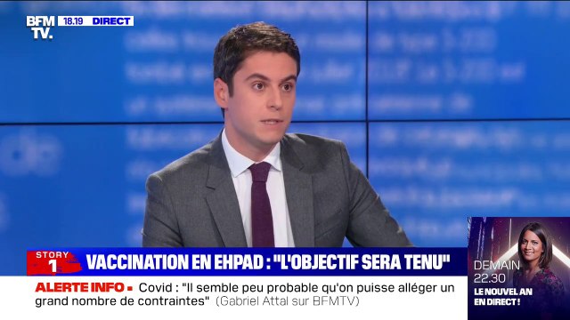 Gabriel Attal se fera-t-il vacciner contre le Covid? Je le ferai dès que ma génération sera concernée