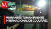 Bloquean puente internacional en Ciudad Juárez