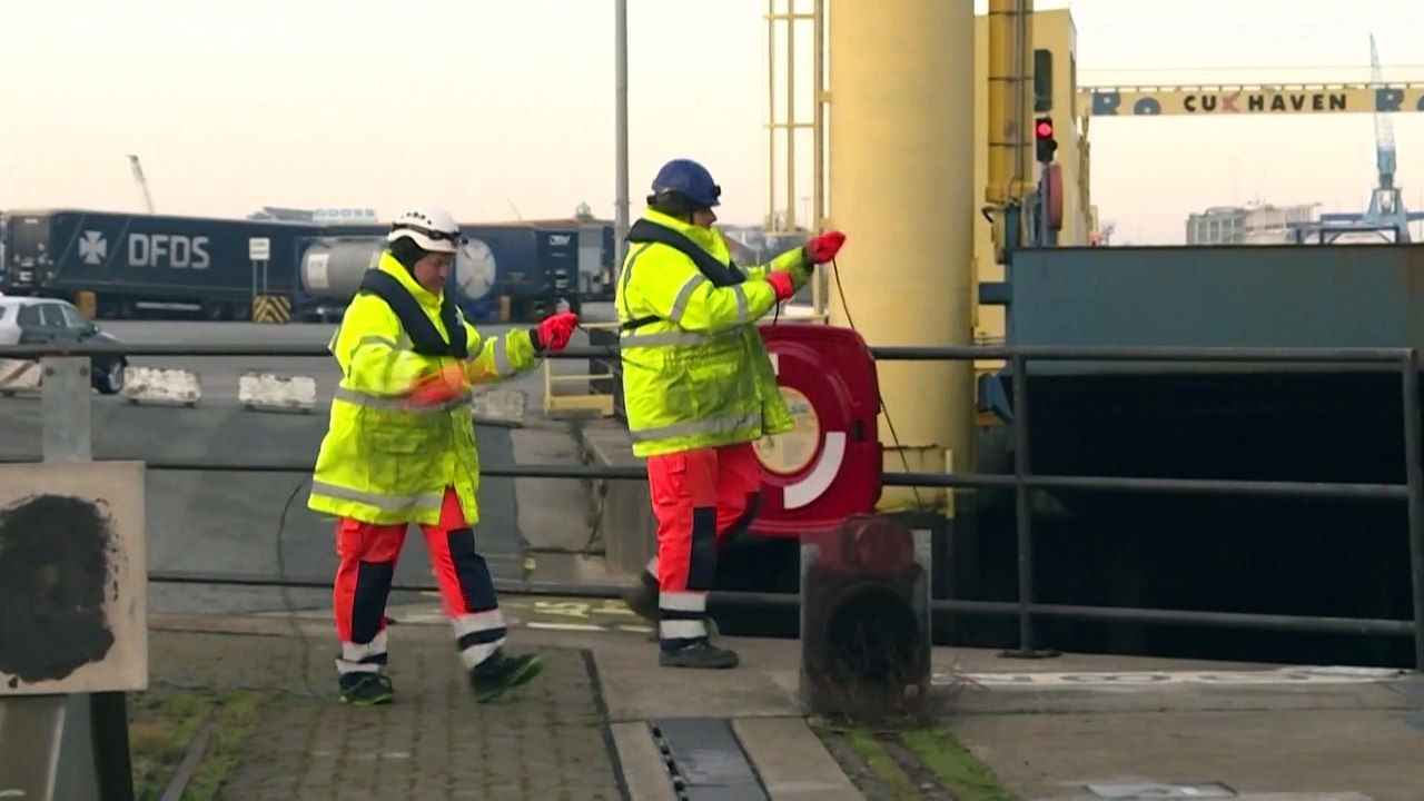 Brexit: Vorbereitungen am Hafen in Cuxhaven