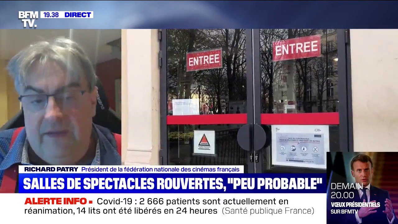 Richard Patry (Fédération nationale des cinémas français): "On essaye de convaincre le gouvernement qu'il n'y a aucune raison de laisser les salles de cinéma fermées"
