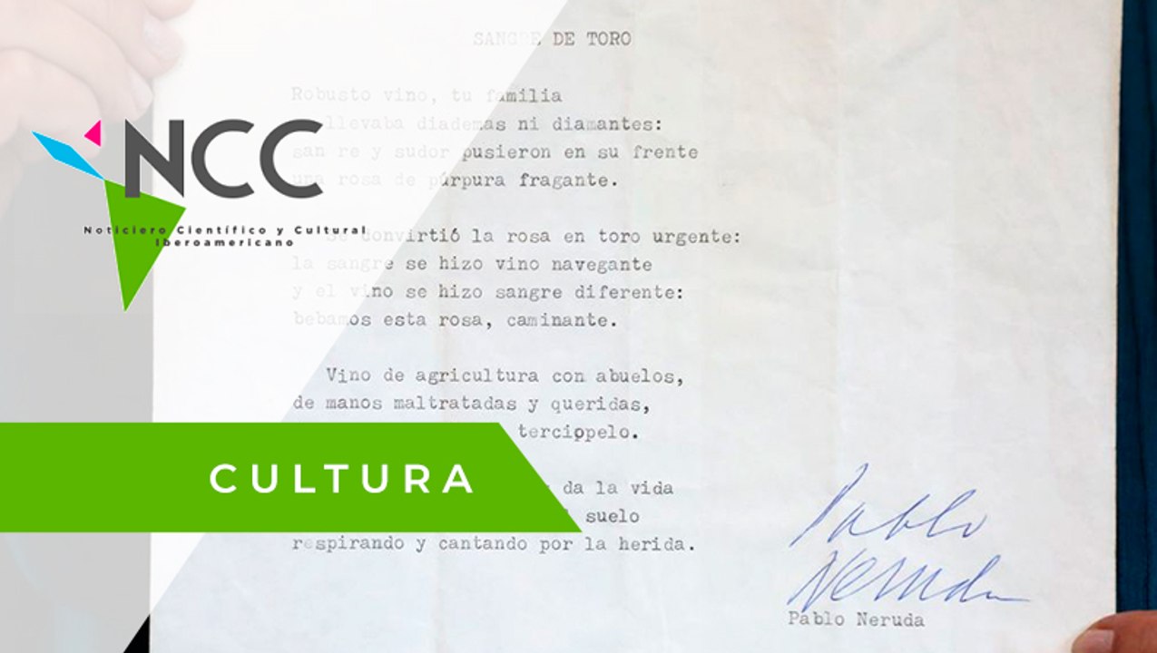 Descubren un escrito de Neruda que sobrevivió a la dictadura en Chile