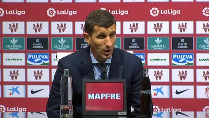 Javi Gracia: "Me he sentido perjudicado a lo largo del partido"