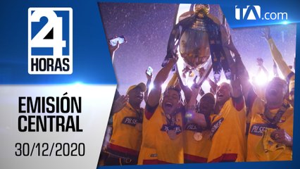 Noticias Ecuador: Noticiero 24 Horas, 30/12/2020 (Emisión Central)