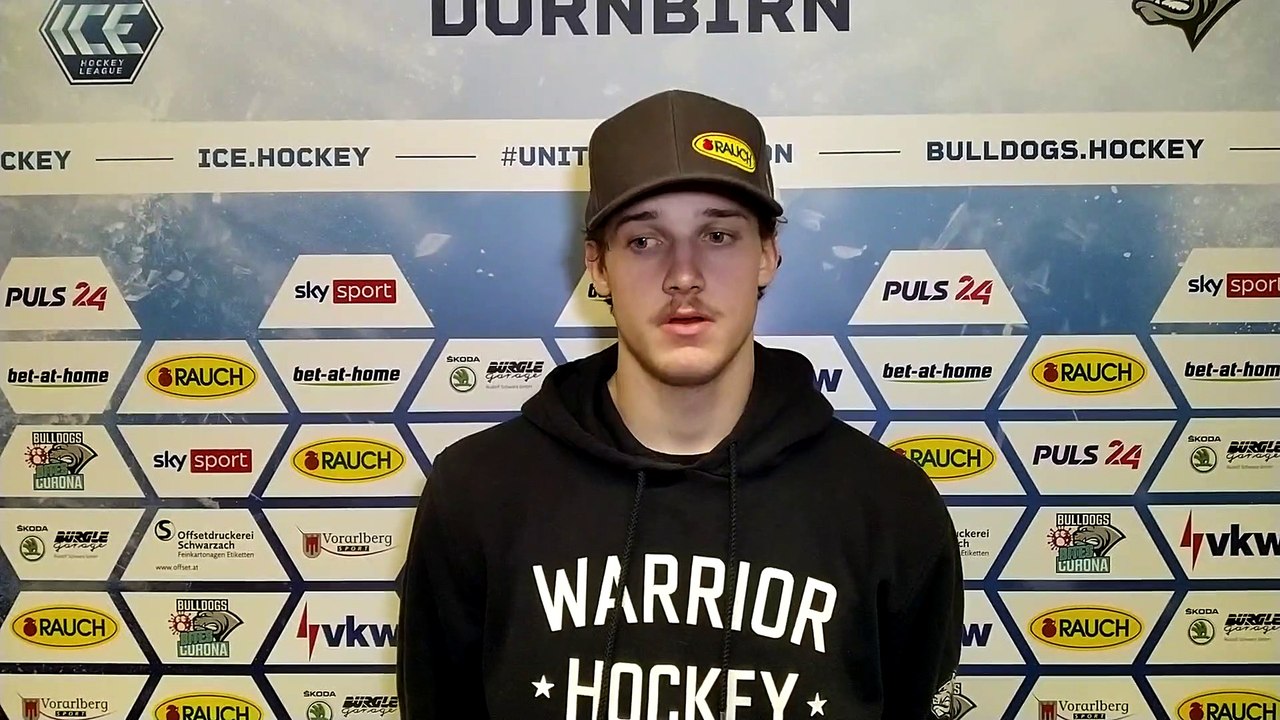 Simeon Schwinger nach dem Spiel gegen Bozen