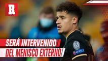 Philippe Coutinho será intervenido del menisco externo de la rodilla izquierda